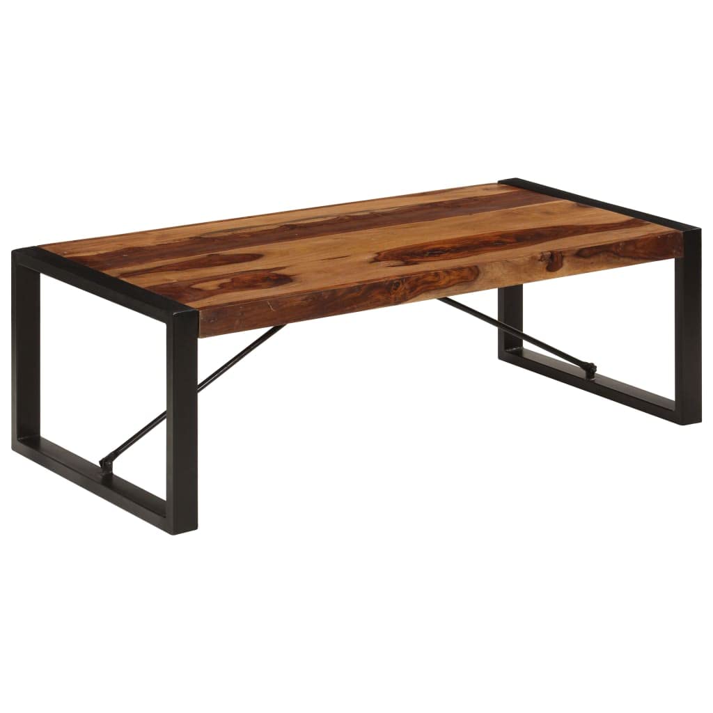 Brown Solid Sheesham Wood Coffee Table K252
