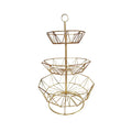 3 Tier Metal Wire Fruit Basket Stand F543