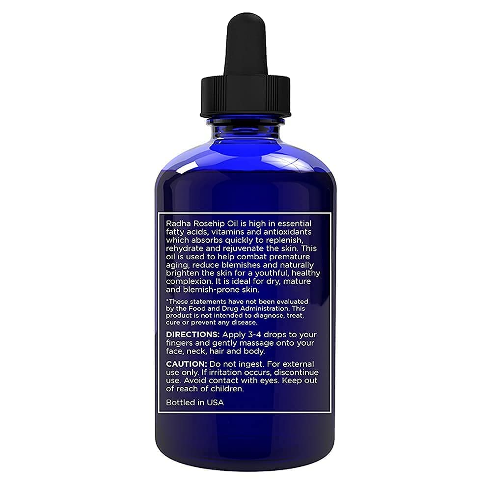 4 oz Organic Rosehip Seed Oil Cold Pressed J524046