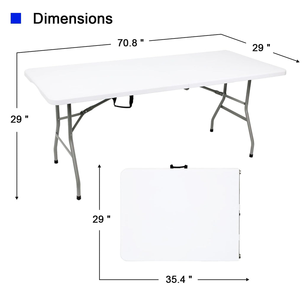 White Folding Table D8256
