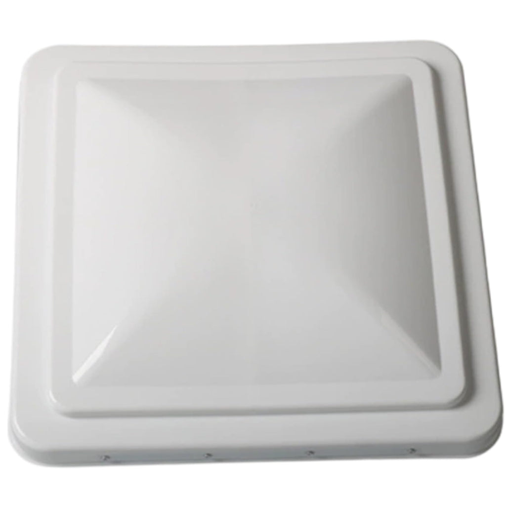 14 Inch White Weather-Resistant Plastic RV Vent Cover N26983