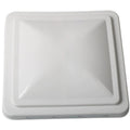 14 Inch White Weather-Resistant Plastic RV Vent Cover N26983