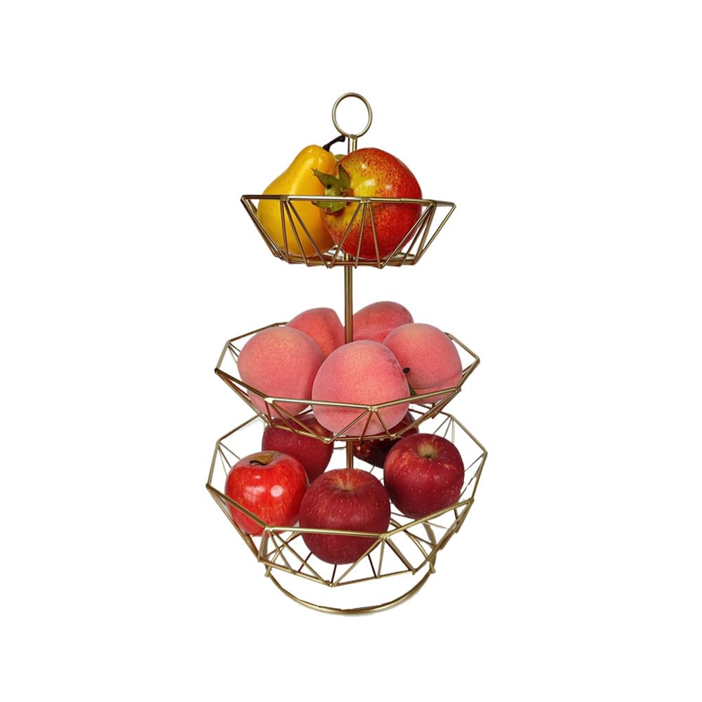3 Tier Metal Wire Fruit Basket Stand F543