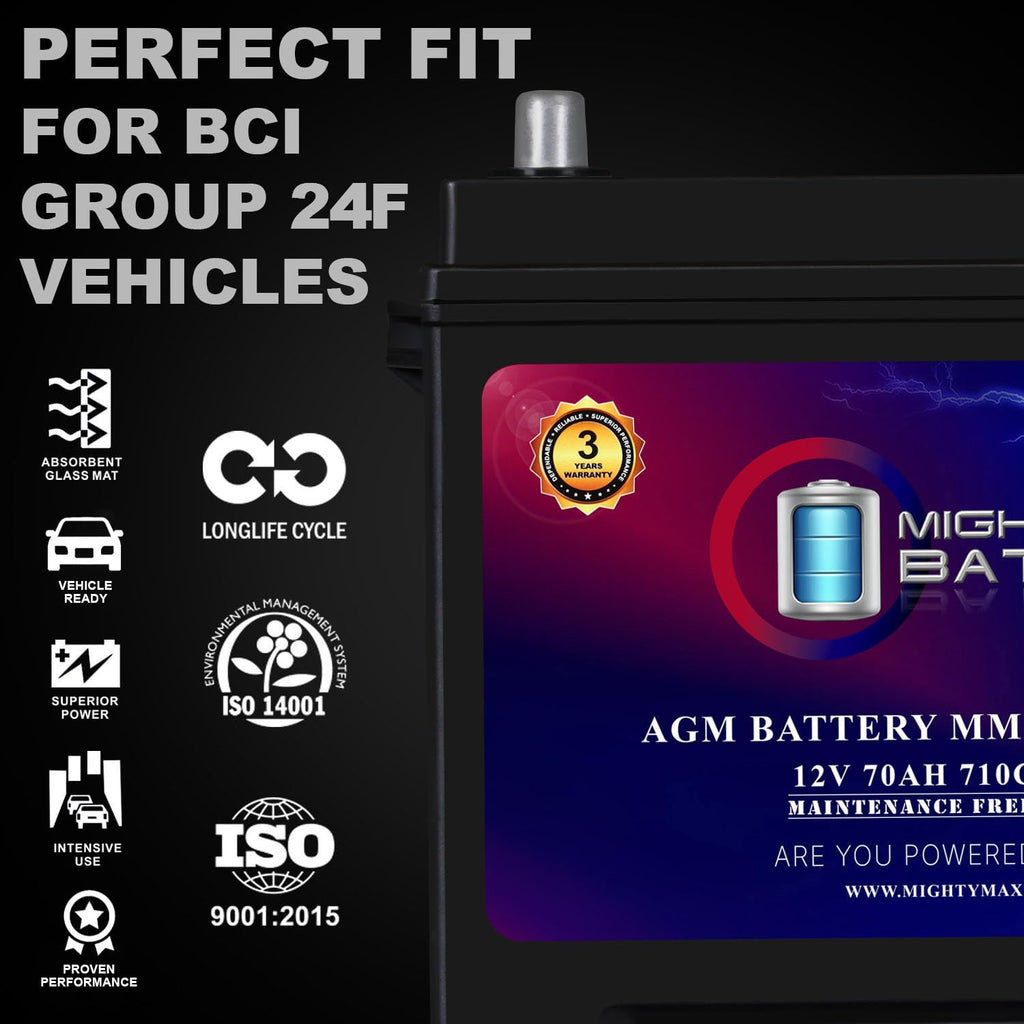 12V 70Ah AGM Replacement Battery J2905