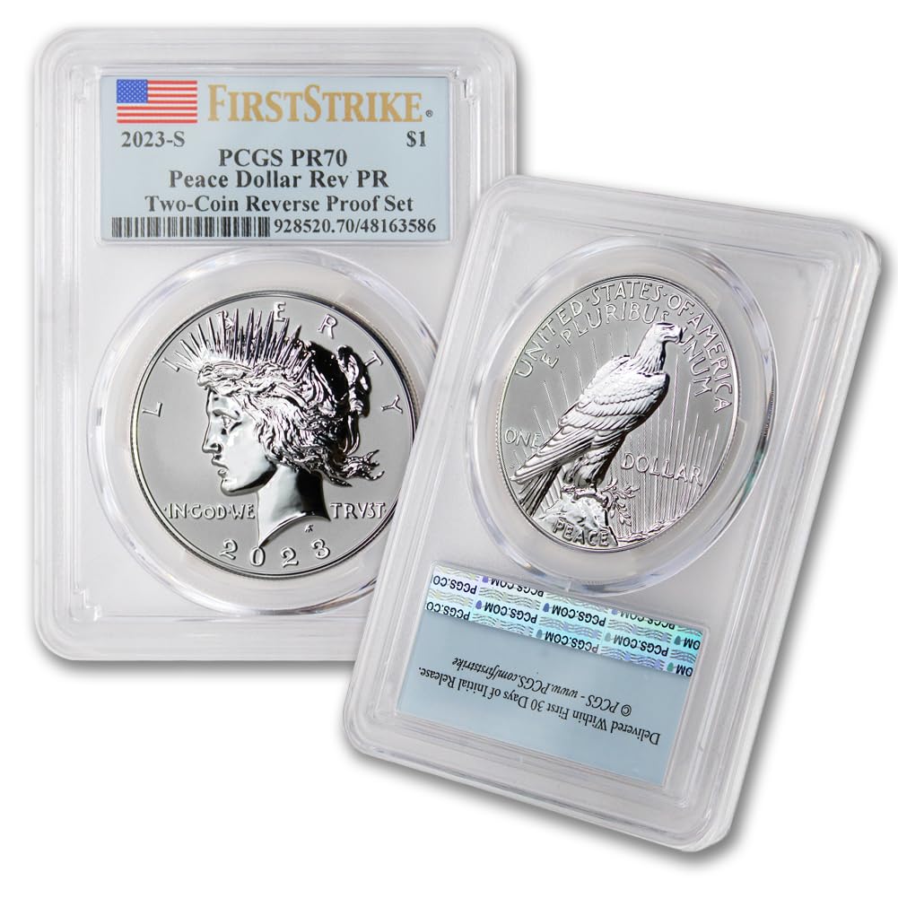 Set of 2 American Proof Silver Morgan & Peace $1 M43301
