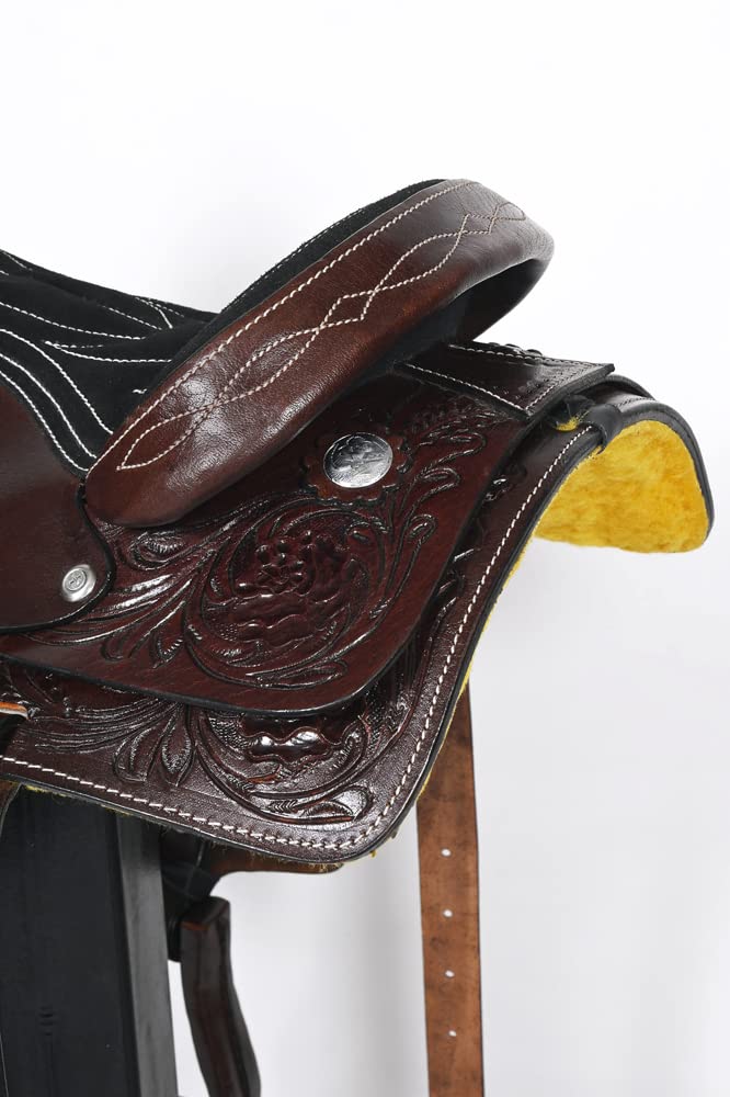 Dark Brown Leather Western Saddle N3428