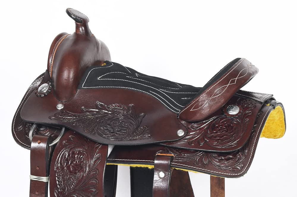 Dark Brown Leather Western Saddle N3428