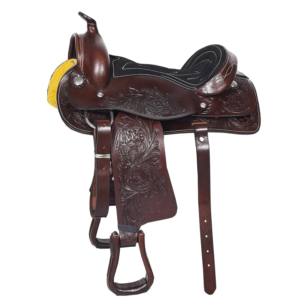Dark Brown Leather Western Saddle N3428