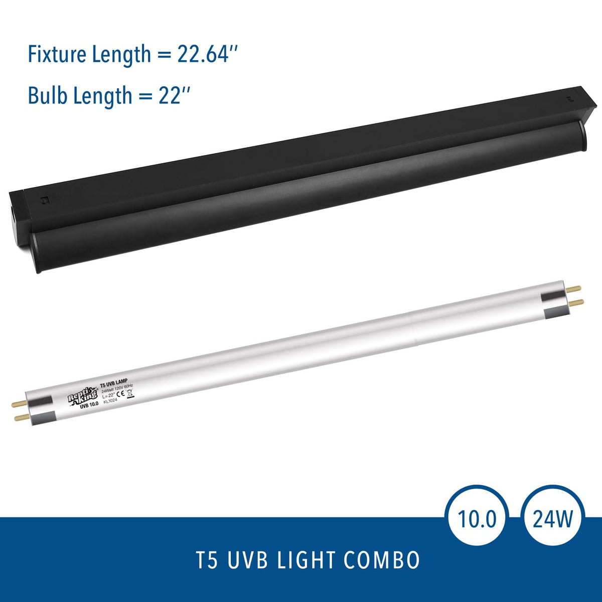 24W 10.0 UVB Reptile Light Fixture Kit P615
