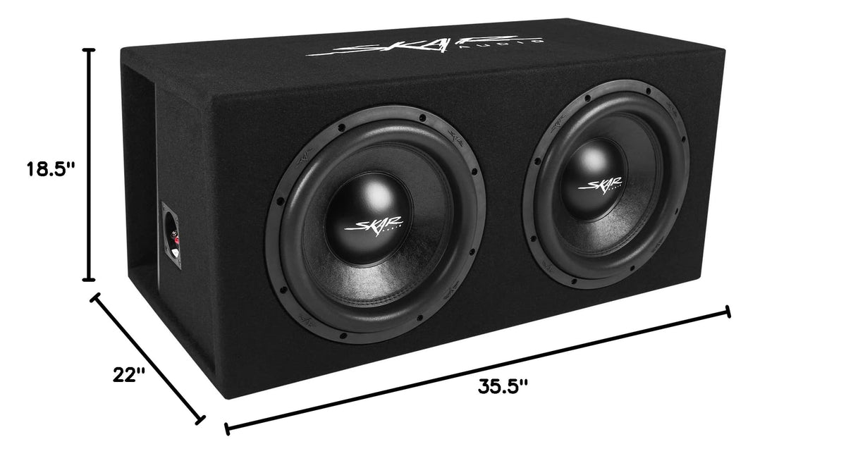 Dual 12" 3200W Vented Subwoofer Enclosure Q8652