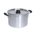 Silver 8 Quart Aluminum Stock Pot with Lid Z6965