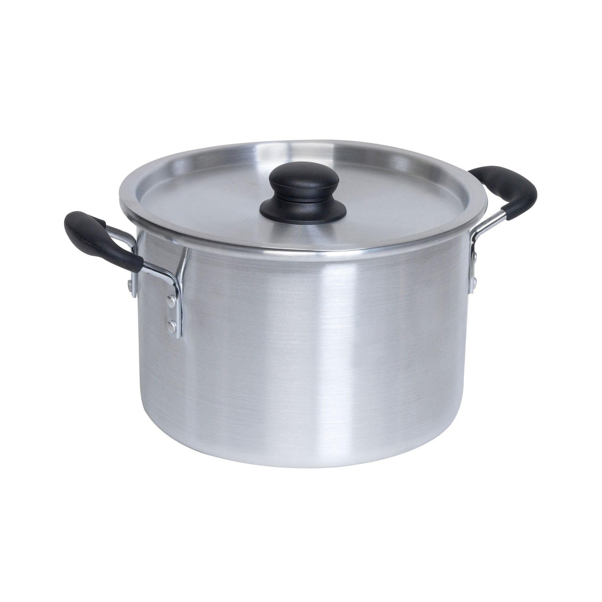 Silver 8 Quart Aluminum Stock Pot with Lid Z6965