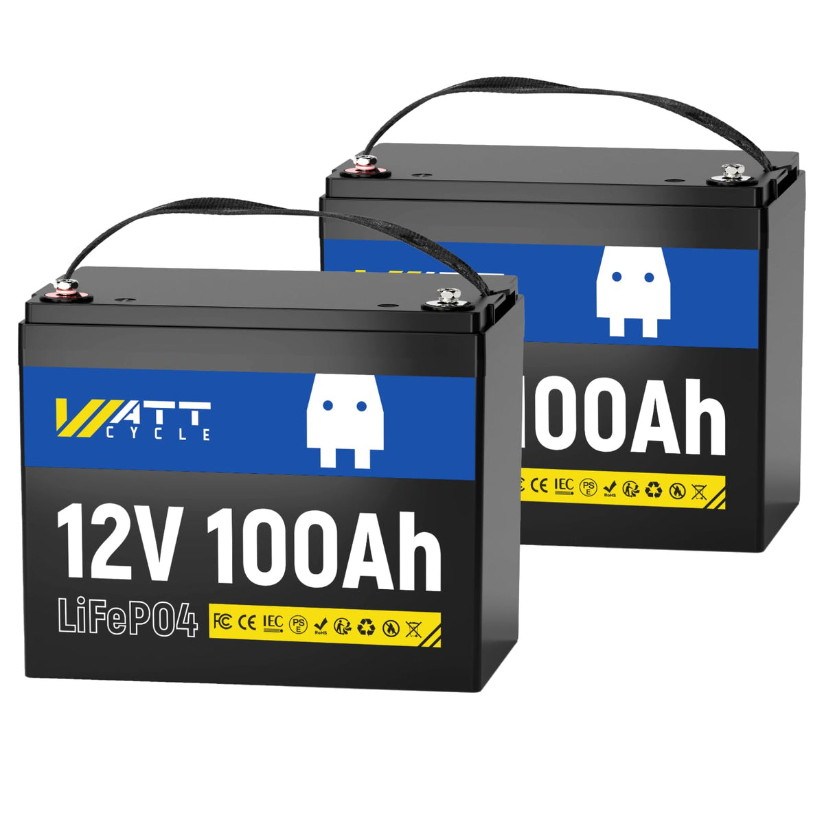 12V 100Ah LiFePO4 Battery 2 Pack S16923