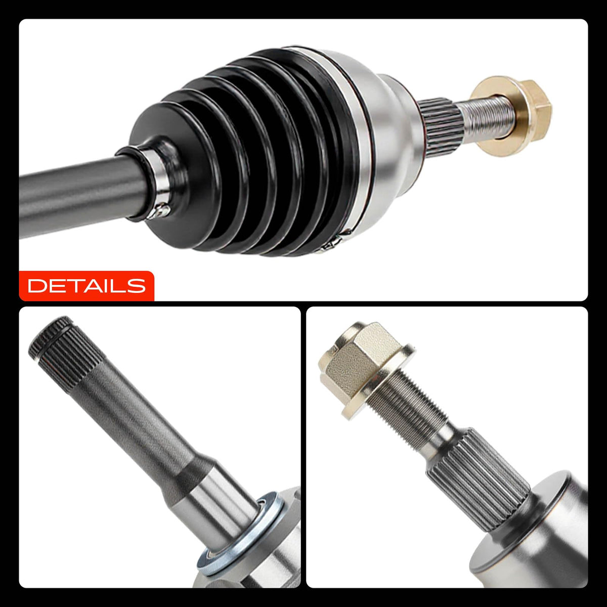 Front Left Driver Side CV Axle Shaft Assembly V836