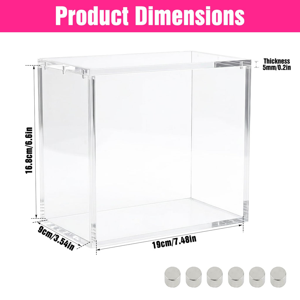 Acrylic Protector Case 8"L x 4"W x 7"H 2pcs W322