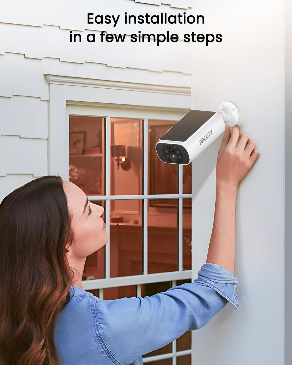 Solar Security Cameras Wireless Outdoor 4MP 2.5K HD Z224233