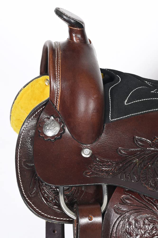 Dark Brown Leather Western Saddle N3428