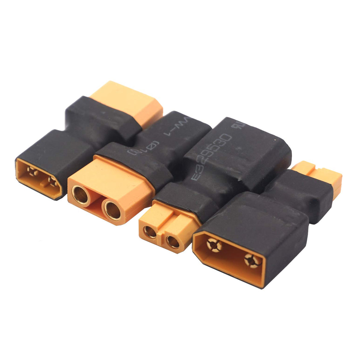 14AWG XT60 Parallel Battery Connector 2-Male to 1-Female Cable Y Splitter A862056