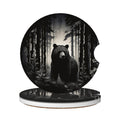 Black Bear Ceramic Car Coasters Set of 2 M68218