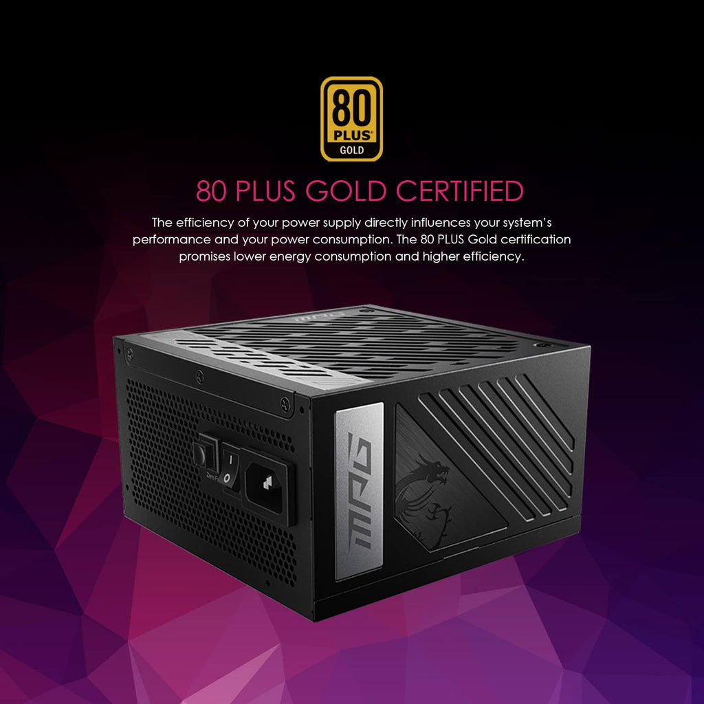Fully Modular Compact 850W 80+ Gold ATX 3.1 Power Supply U4384