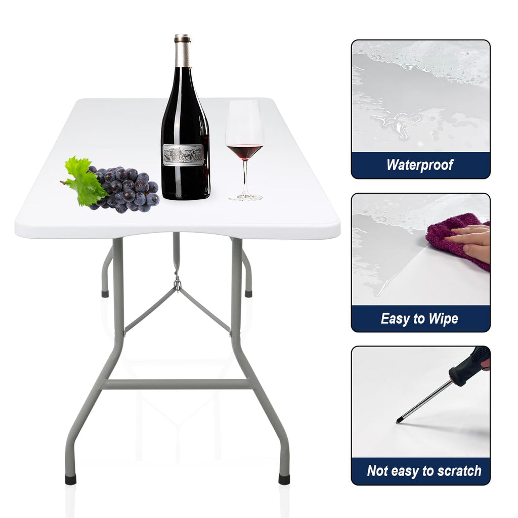 White Folding Table D8256