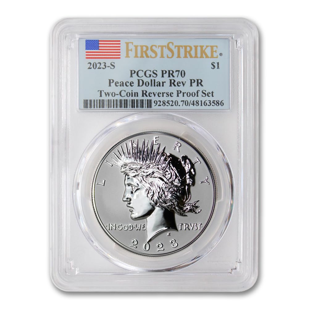 Set of 2 American Proof Silver Morgan & Peace $1 M43301