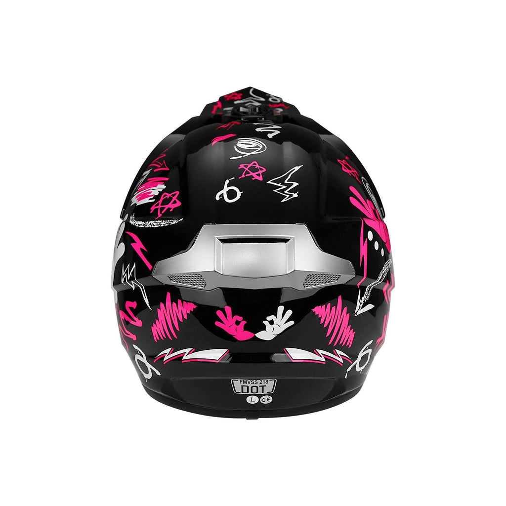 Youth Dirt Bike Helmet DOT Full Face Motocross 4-Piece Set G74066