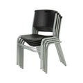 Black Stacking Chair 4 Pack P6447