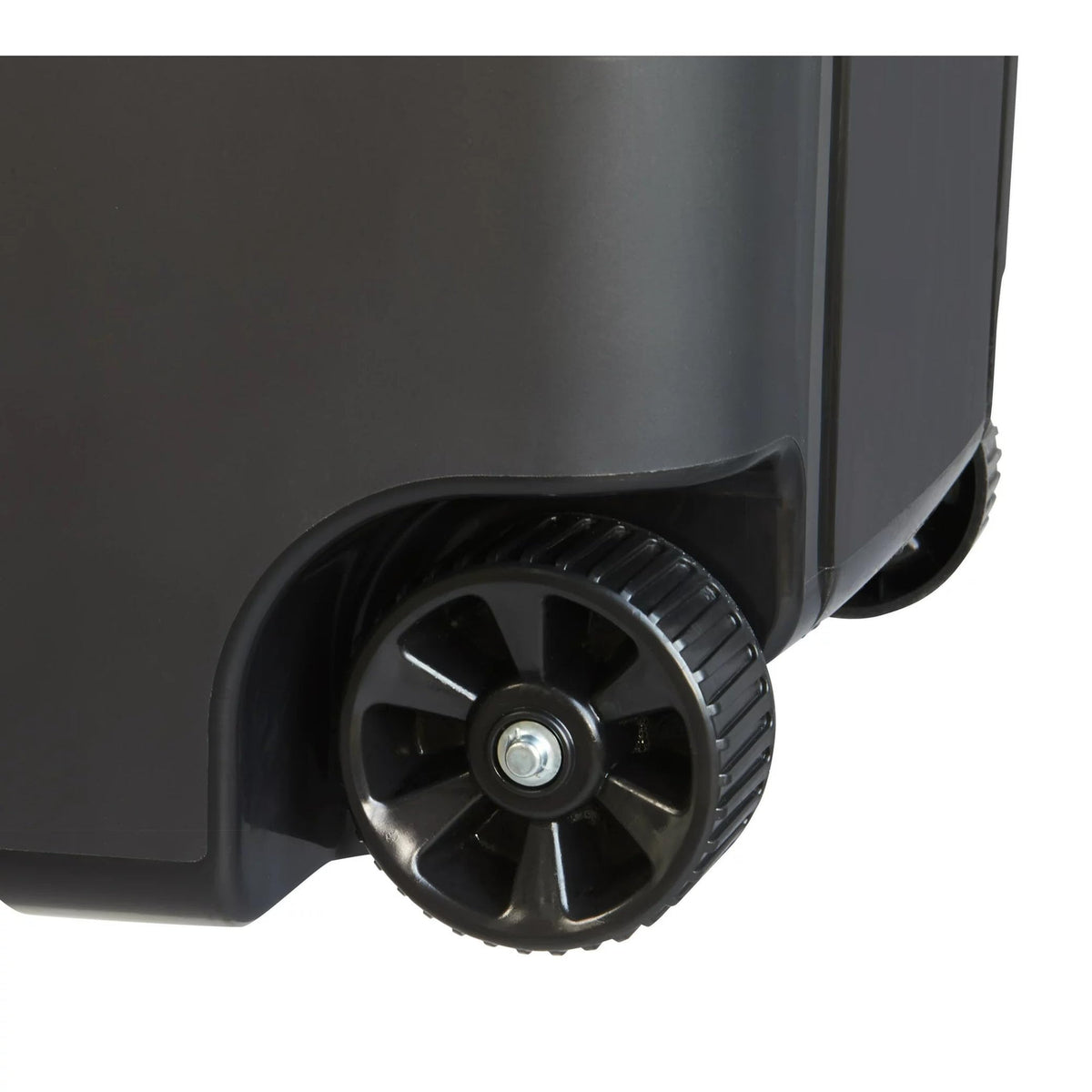 Black 45-Gallons Plastic Wheeled Trash Can with Lid I31951