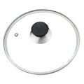 8 Inch Tempered Glass Lid with Stainless Steel Rim I8993