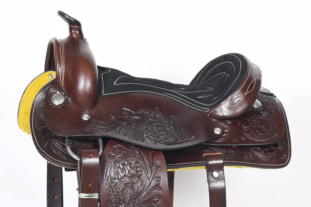 Dark Brown Leather Western Saddle N3428