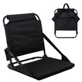 Portable Stadium Seat with Back Support and Storage Pockets X6868