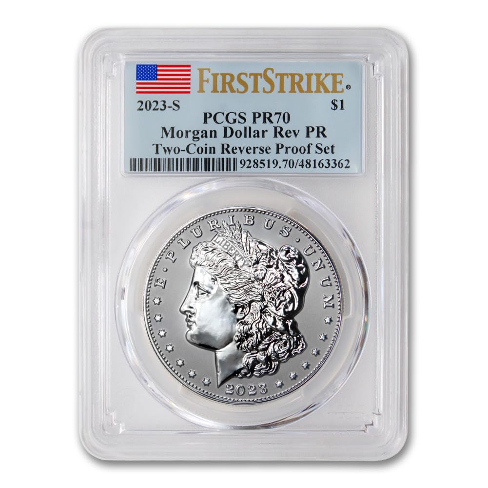 Set of 2 American Proof Silver Morgan & Peace $1 M43301