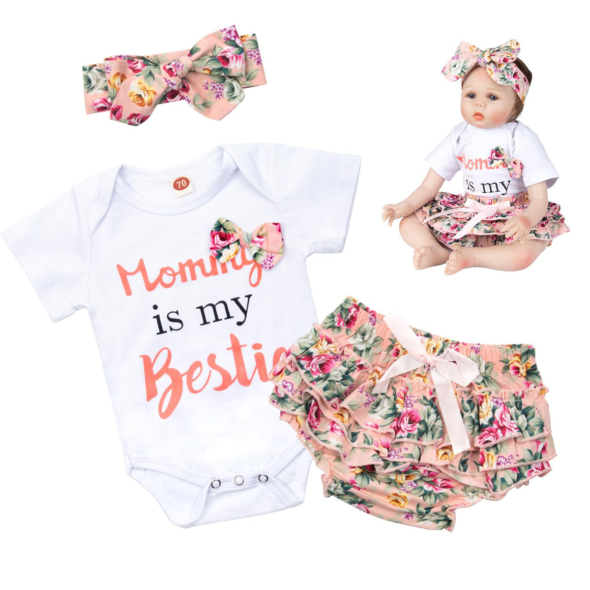 Baby Doll Clothes 20-22 Inch Girl Outfits Pleated Skirt B295130