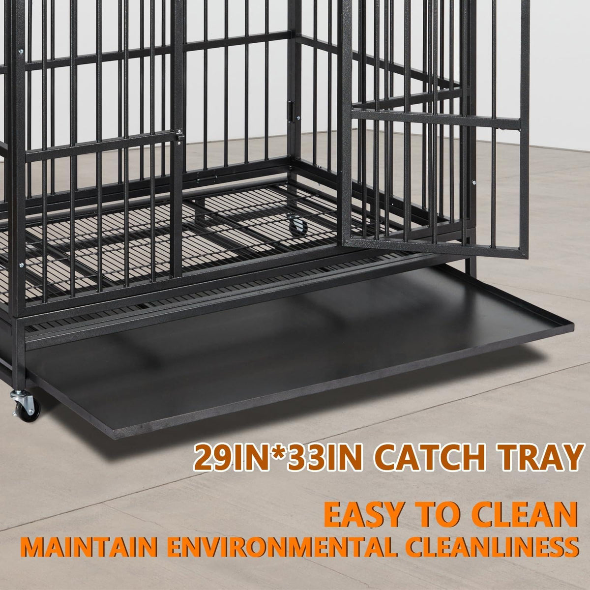 48 in Heavy Duty Dog Crate with Wheel U972147
