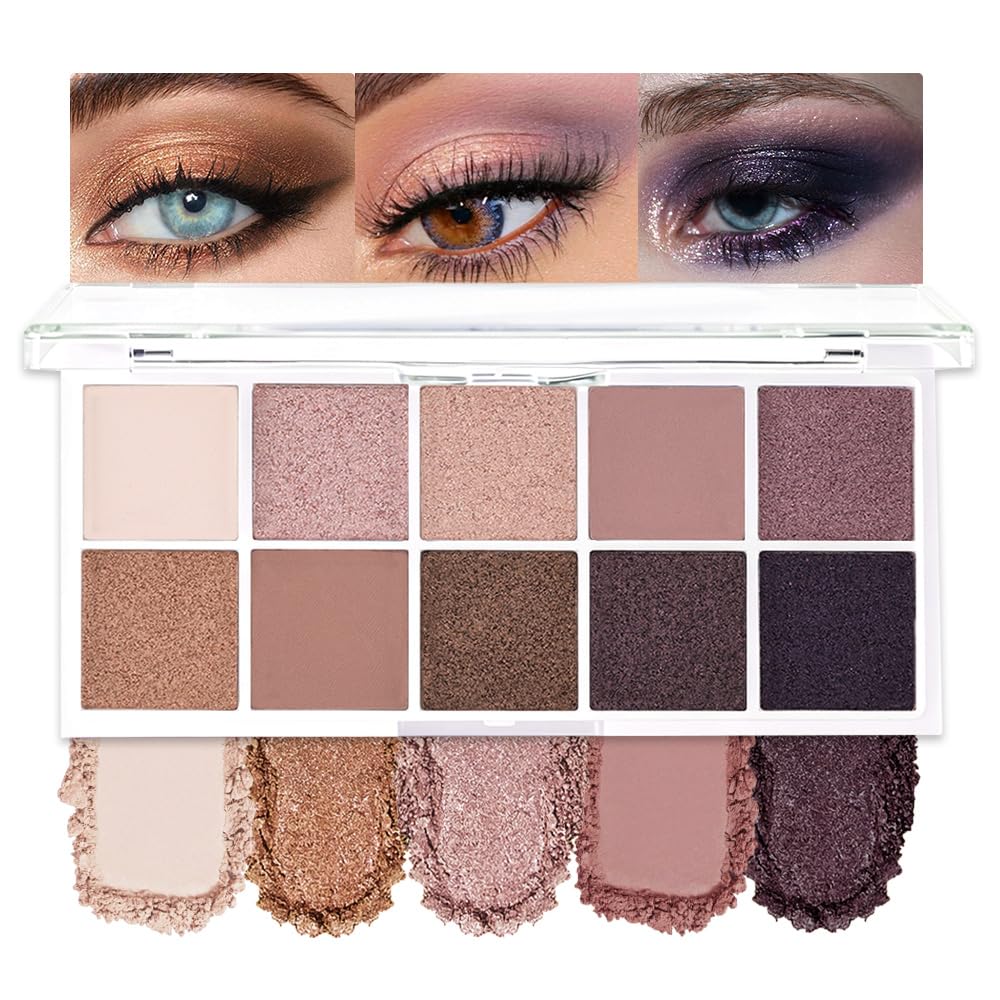 10 Color Matte and Shimmer Eyeshadow Palette I977795