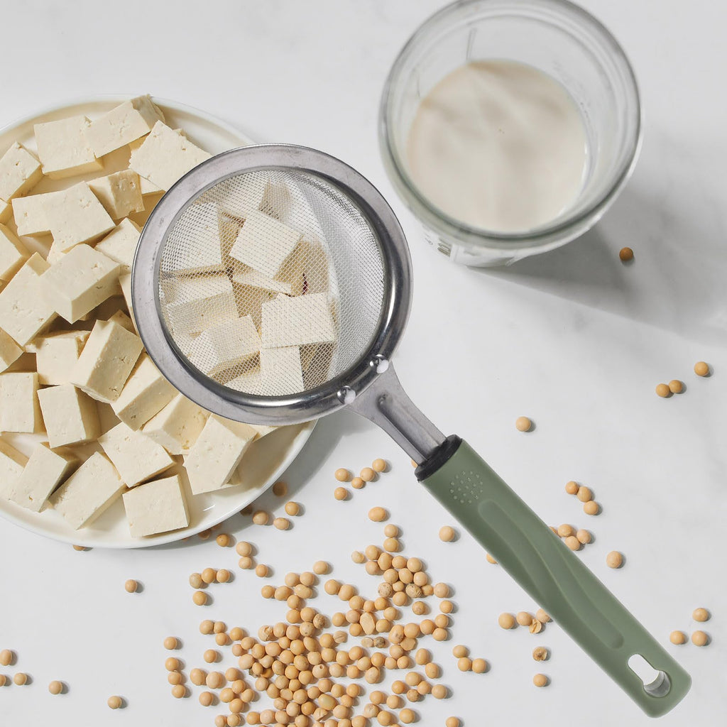 Stainless Steel Food Mesh Strainer with Handle Q42572