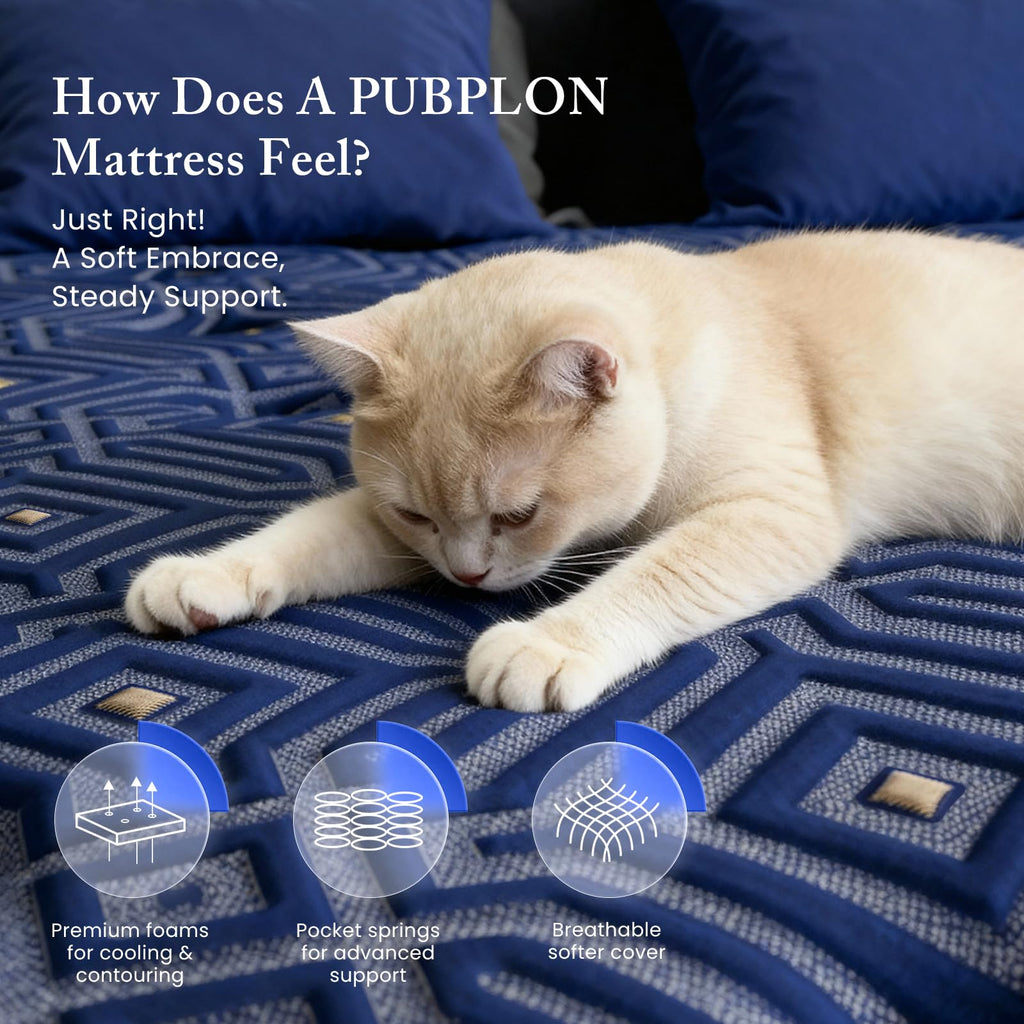 Medium Firm 12 Inch Full Mattress with Gel Memory Foam and Pocket Springs X5728