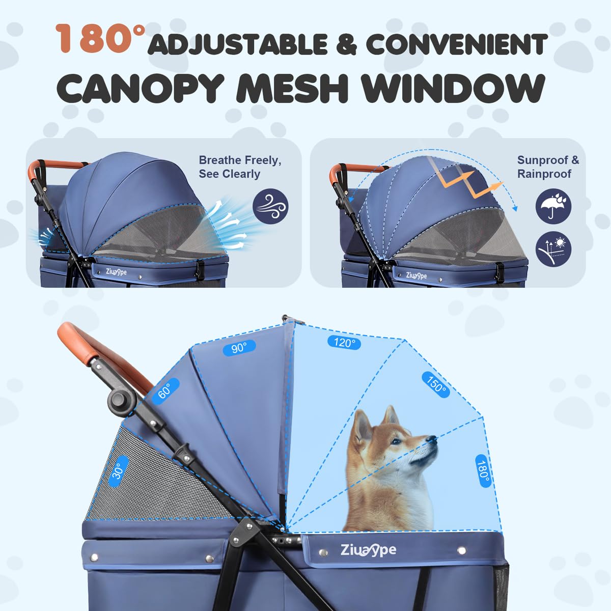 Large & Medium Dogs Stroller A273020