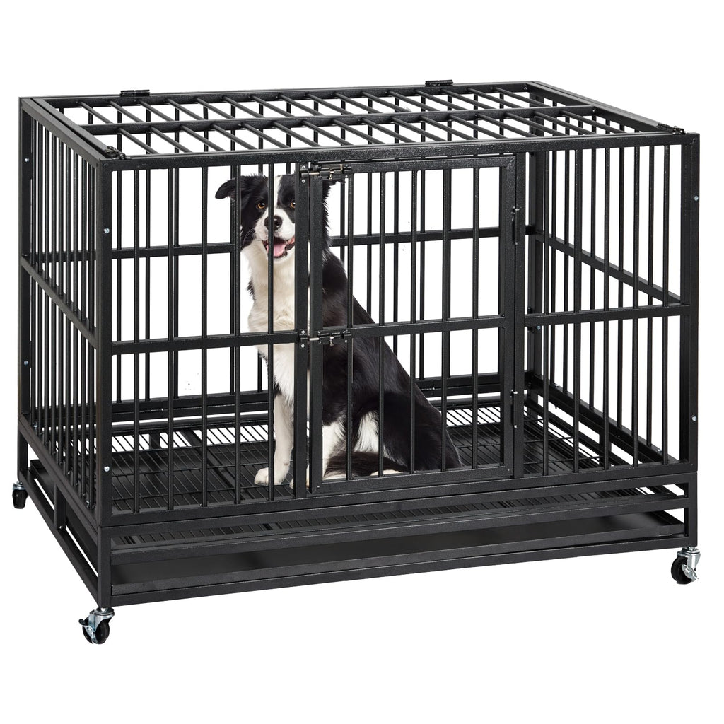 48 in Heavy Duty Dog Crate with Wheel U972147