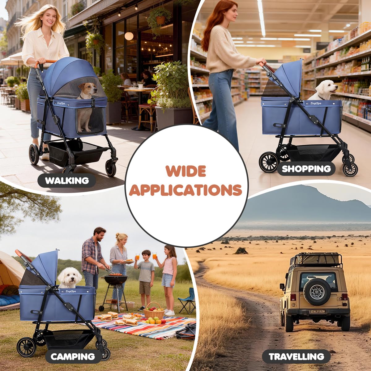 Large & Medium Dogs Stroller A273020