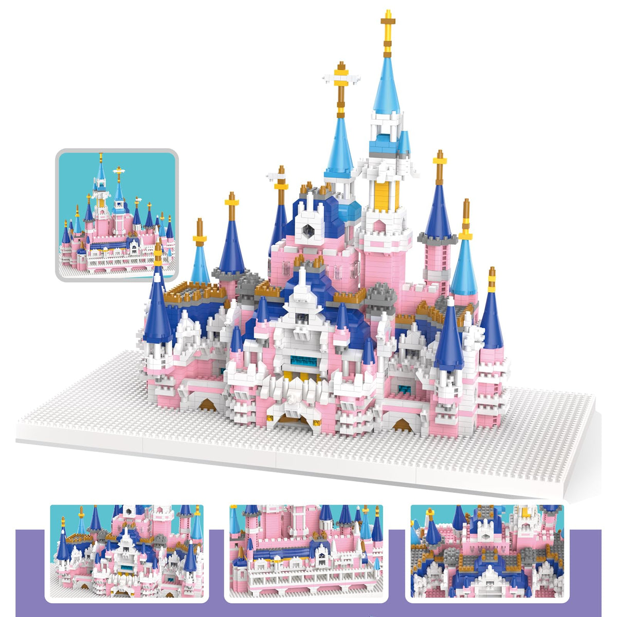 3008 Pcs Castle Architecture Mini Building Blocks Set E233259