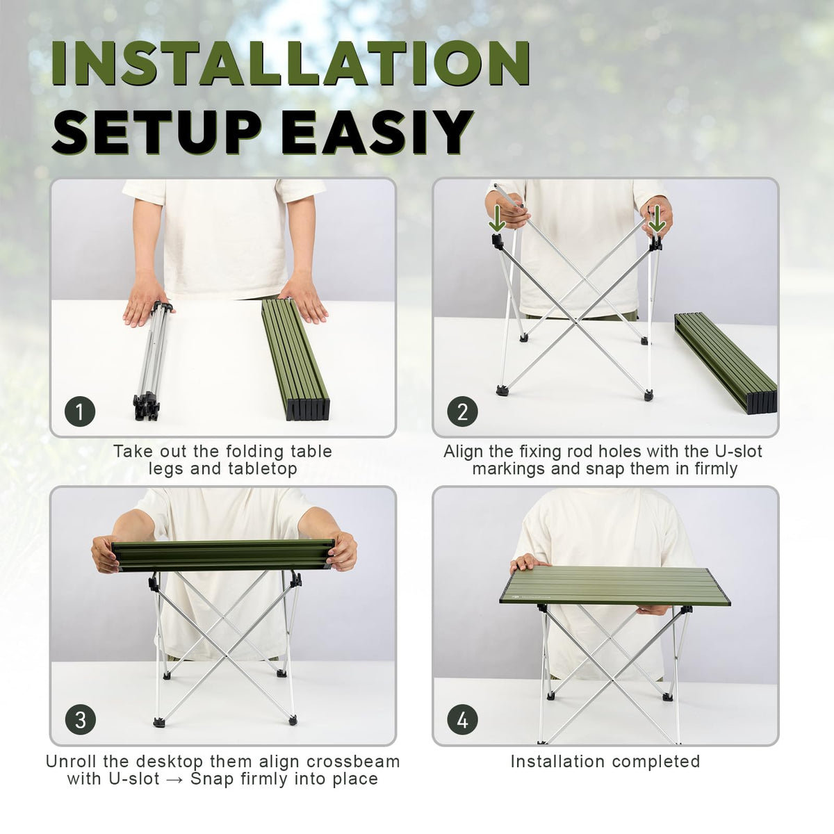 Ultralight Aluminum Folding Camping Side Table P6244
