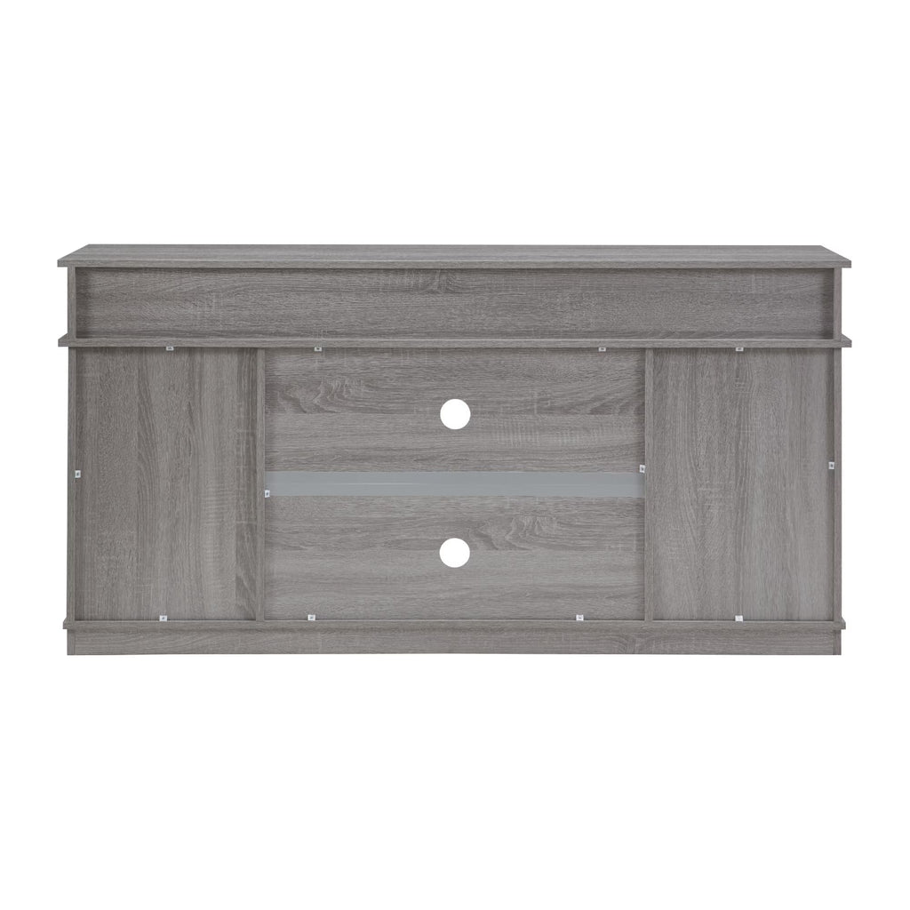 65" Grey TV Stand with Sliding Doors T723
