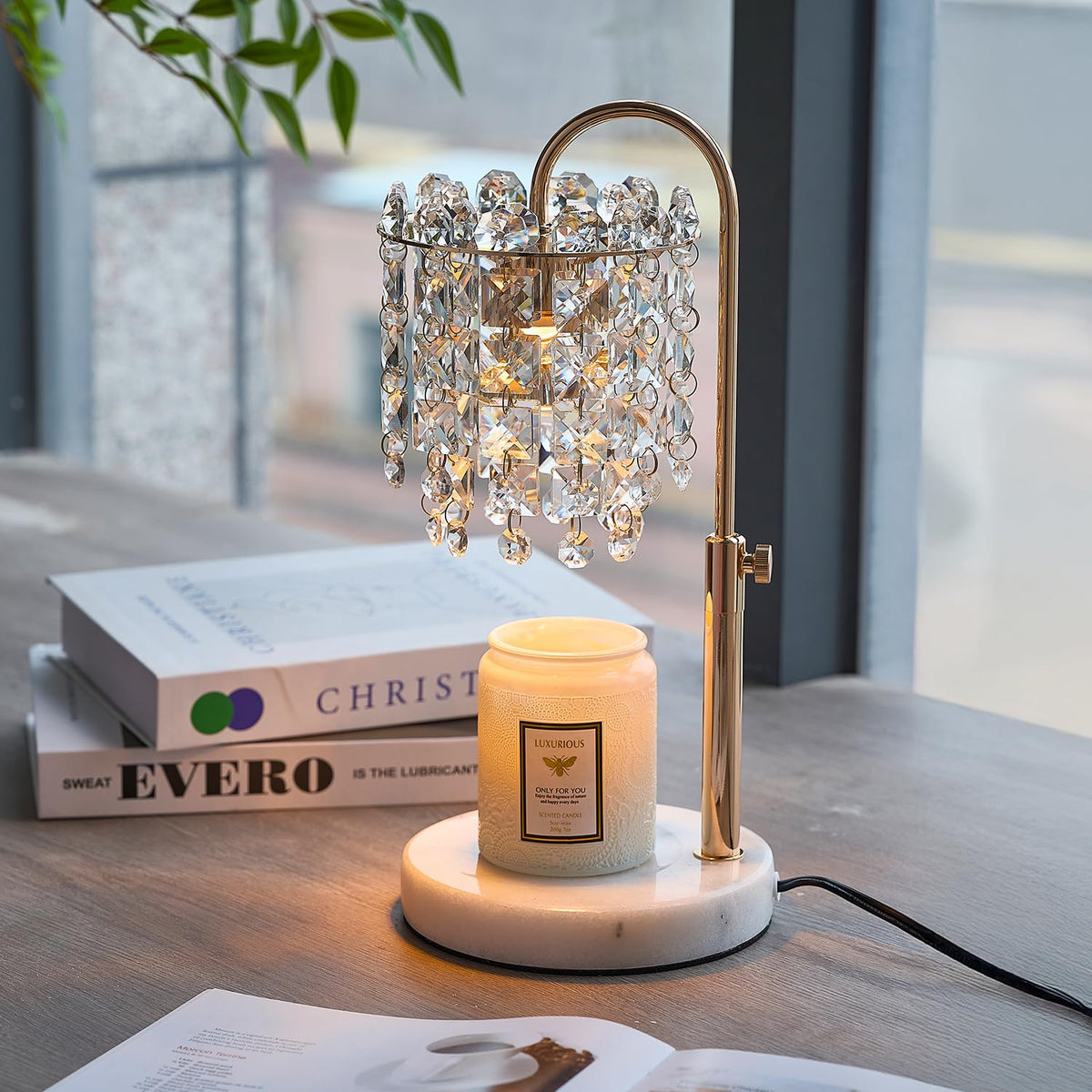 Candle Warmer Lamp with Timer Dimmer Adjustable Height D919