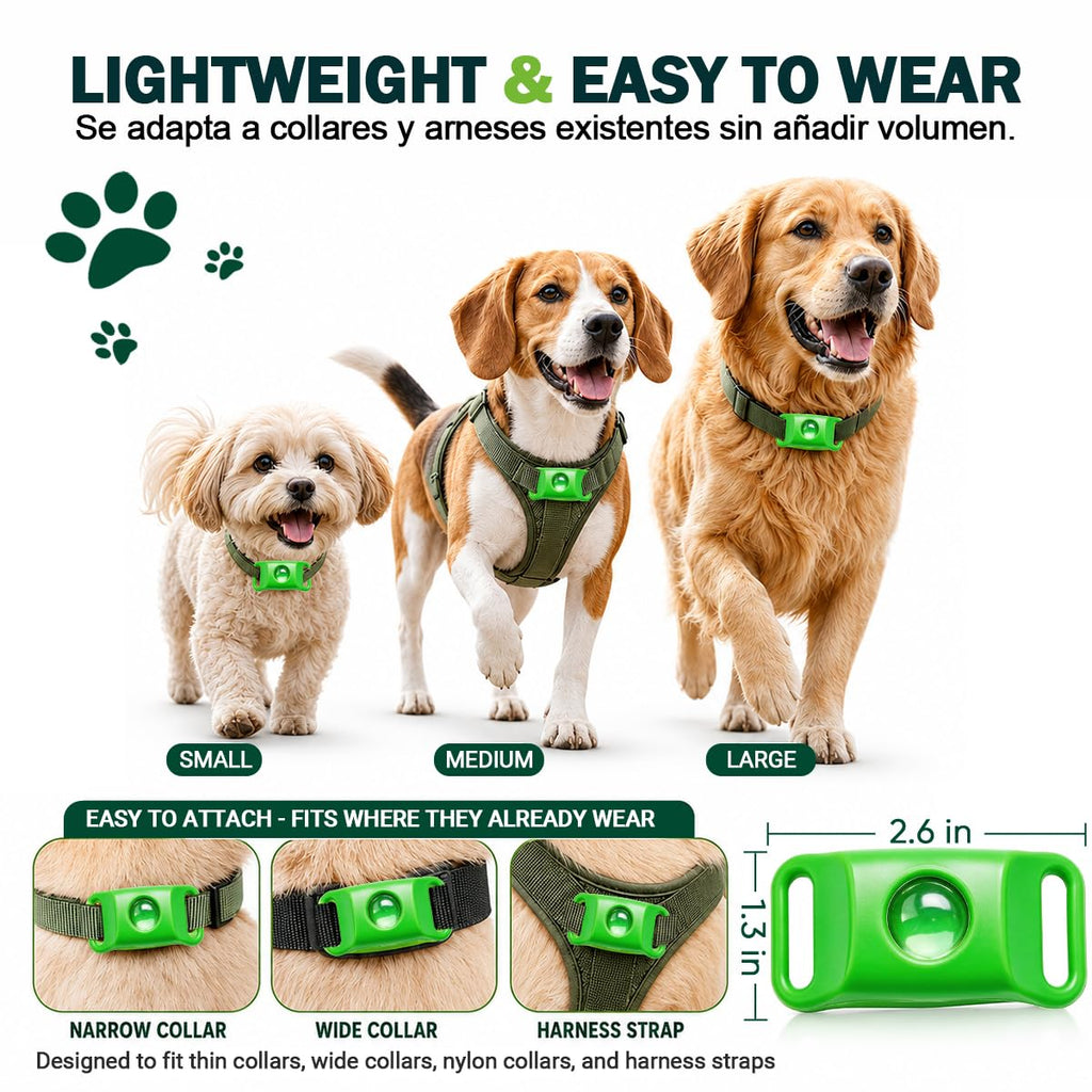 Flea and Tick Prevention Pendant for Dogs with 2 Pendants and 6 Refills T485