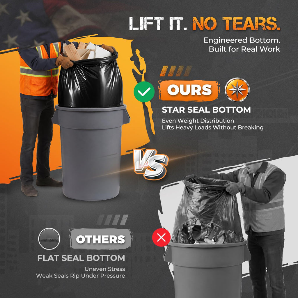 55-60 Gallon 40 Count Trash Bags F30290