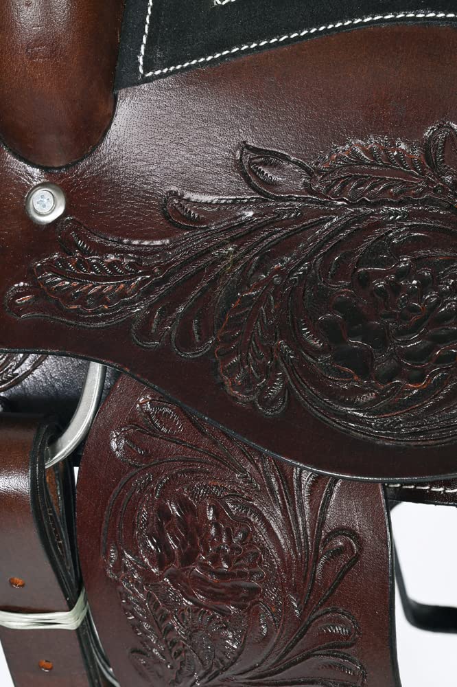 Dark Brown Leather Western Saddle N3428