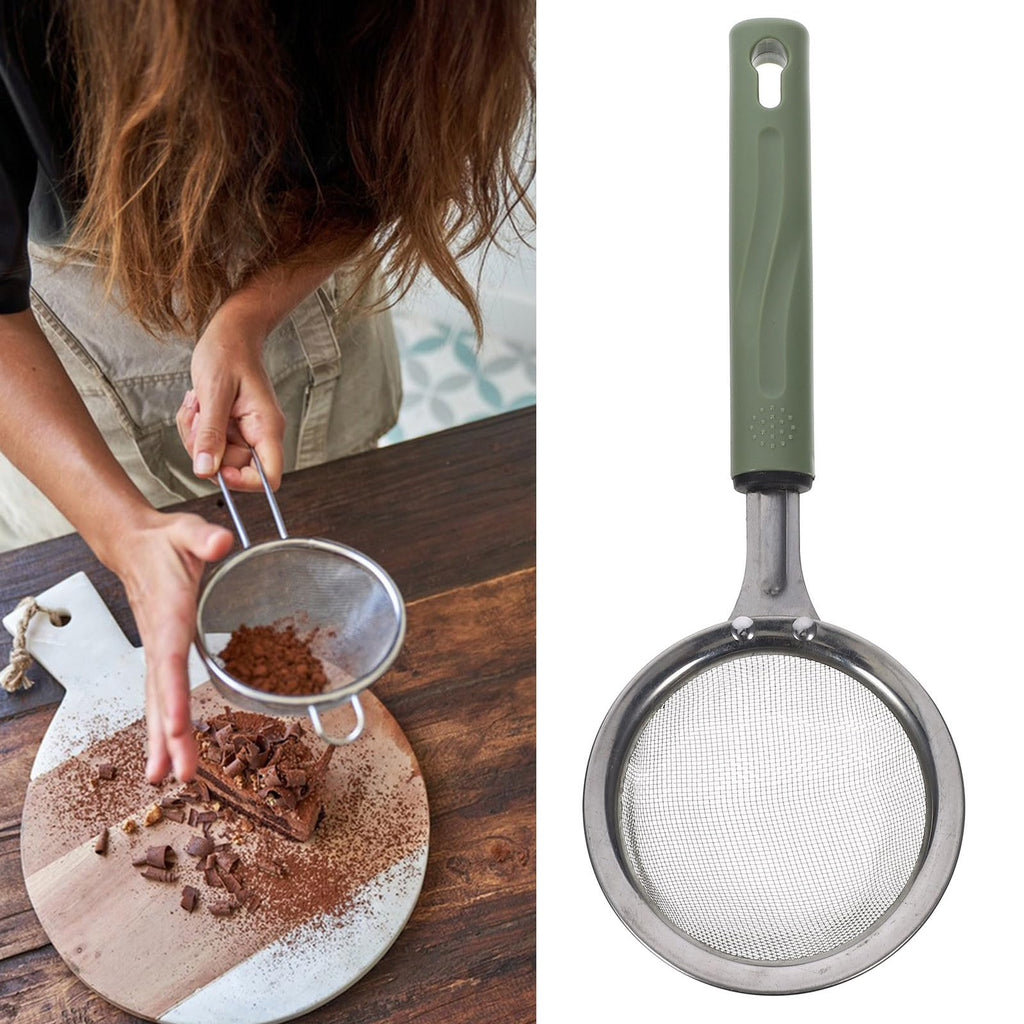 Stainless Steel Food Mesh Strainer with Handle Q42572