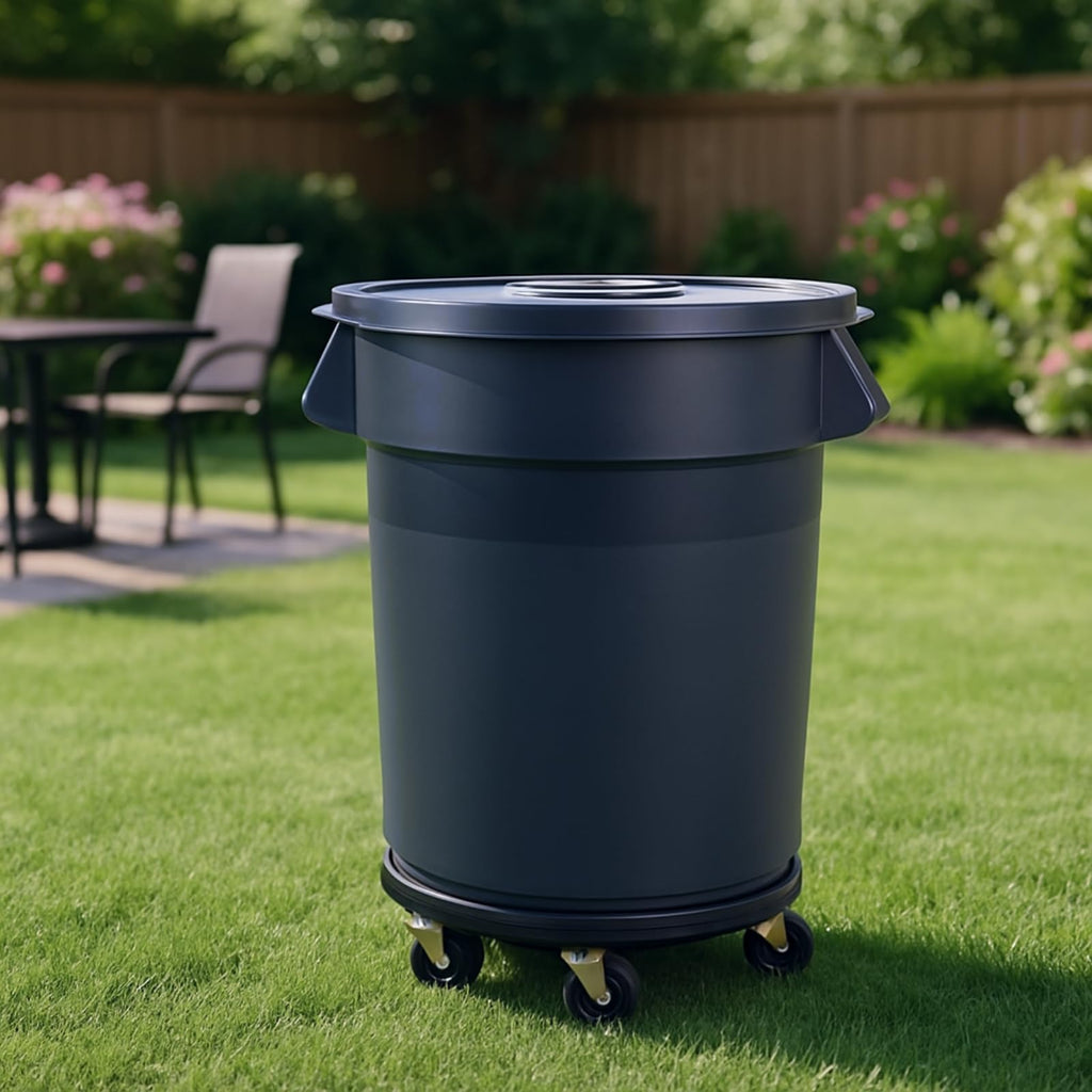 32 Gallon Outdoor Trash Can with Wheels R1133